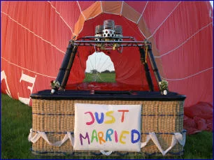 Hochzeit im Ballon